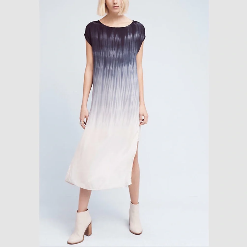 NEW Anthropologie Cloth & Stone Dip Dye Tunic Dress - Picture 1 of 12